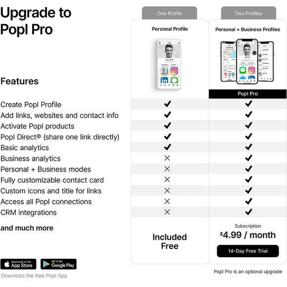 3 Popl Digital Business Card/Smart NFC Sticker/Compatible w/ iPhone and Android - Picture 12 of 15